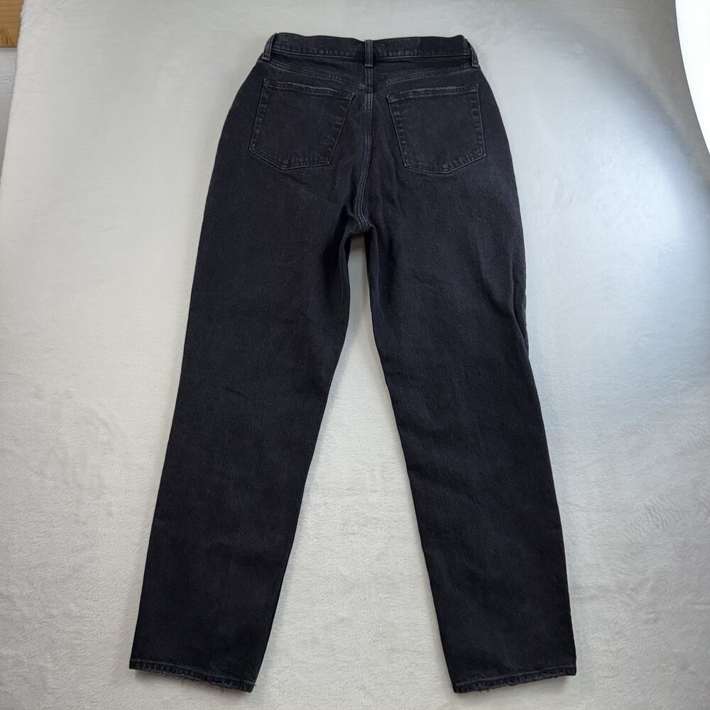 Abercrombie Fitch 29 8 Curve Love High Rise Dad Jeans Asymmetrical Waist Black - Picture 12 of 16